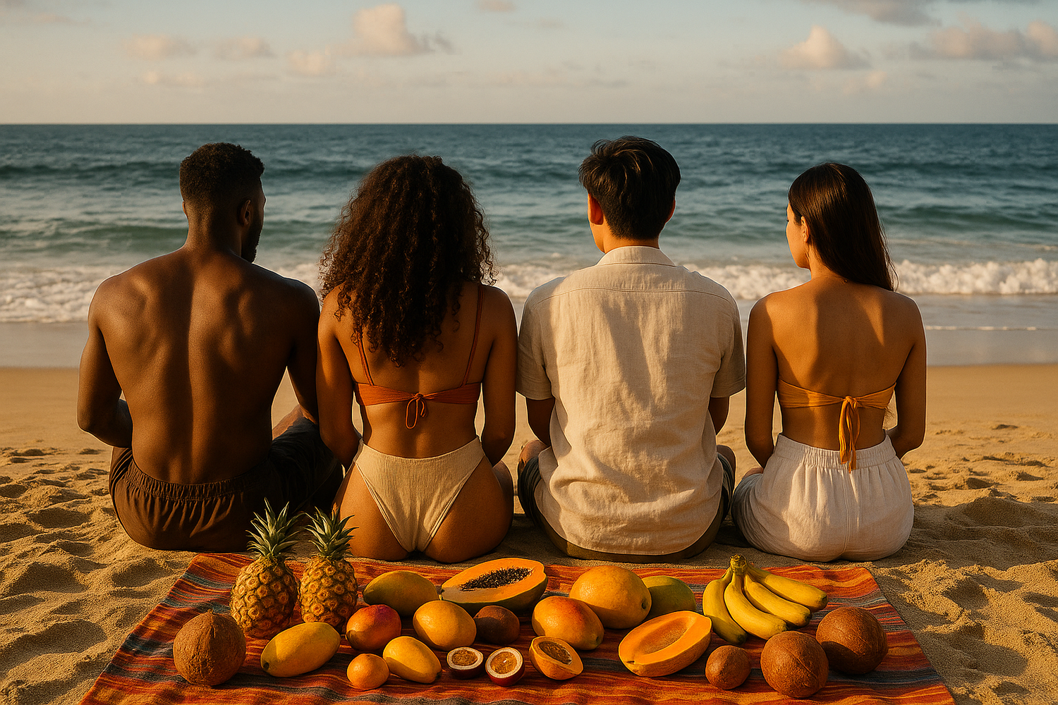Love this! Let's having them sitting down on the toilet so we see more of the ocean.